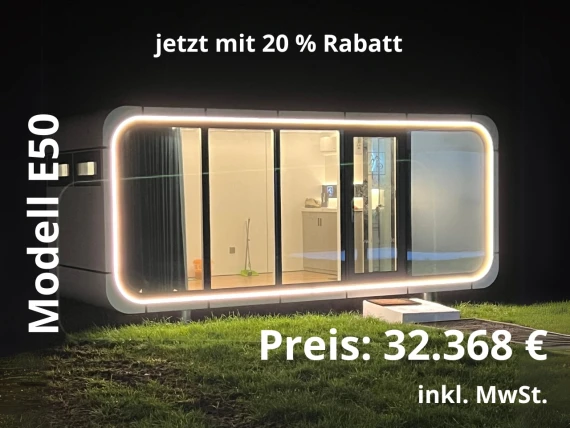 E50  Kompaktes Bürohaus für Außenbereiche aller Art